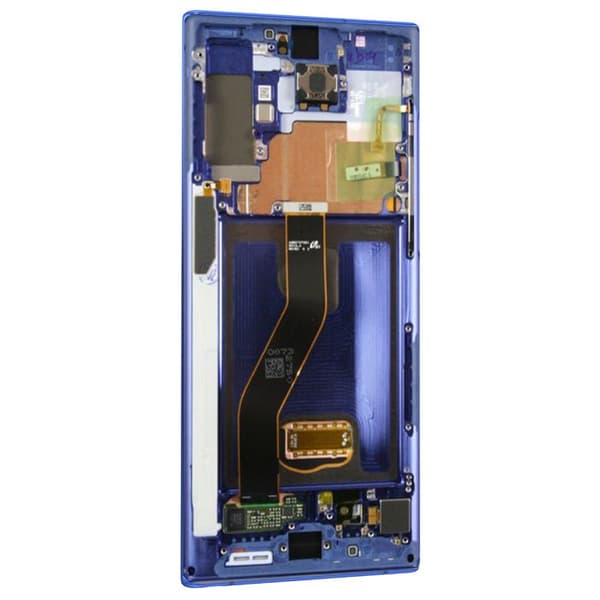 Skärm för Samsung Note 10 Plus LCD + Pekglas + Original Samsung Chassi Blå