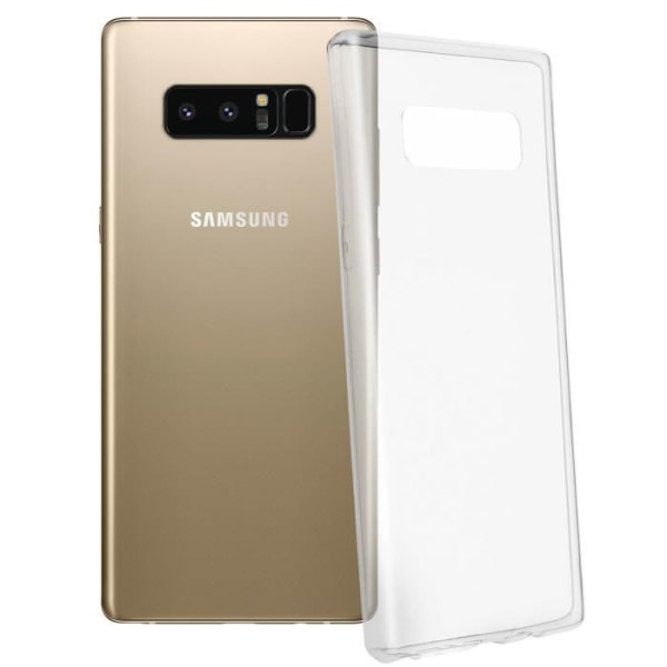 Galaxy Note 8 Protection Pack Läpinäkyvä silikonikotelo + karkaistu lasikalvo Gennemsigtig