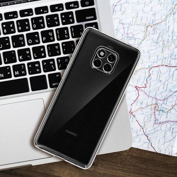 Coque - Huawei - Mate 20 Pro - Mjuk silikon - Ultra-tunn - Transparent vit Klar vit