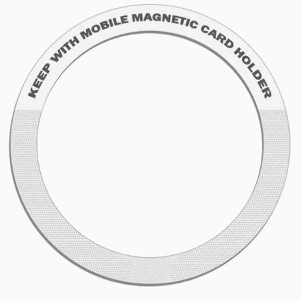 Pakke med 2 MagSafe Magnetiske Ring til Smartphone Jaym Sort / Sølv Svart