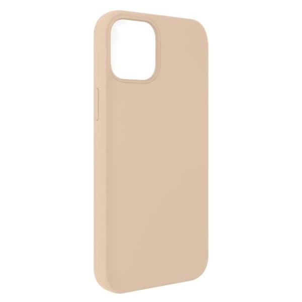 Skyddsskal - Apple - iPhone 13 Mini - Halvhård silikon - Soft-touch finish - Biskopsrosa Bisque rosa