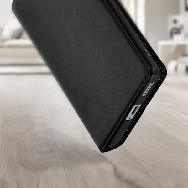 Etui til Honor Magic 5 Lite 5G og X9a - AVIZAR - Flip Card Holder Video Support - Sort Svart