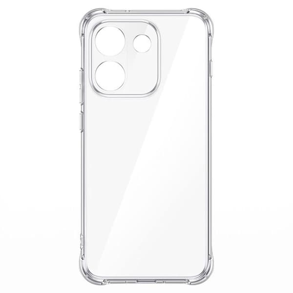 Bumper Cover til Xiaomi Redmi Note 17 Pro Max Stødabsorberende 4 Forstærkede Hjørner Gennemsigtig Vit