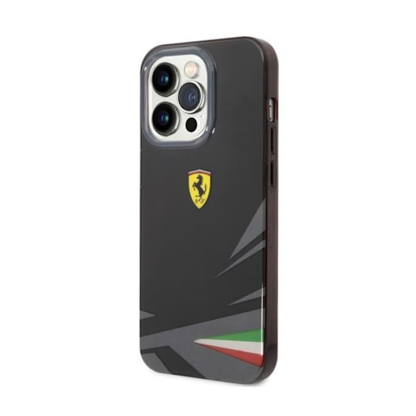 Cover til iPhone 14 Pro i stødsikker TPU model Italia Ferrari Sort Svart