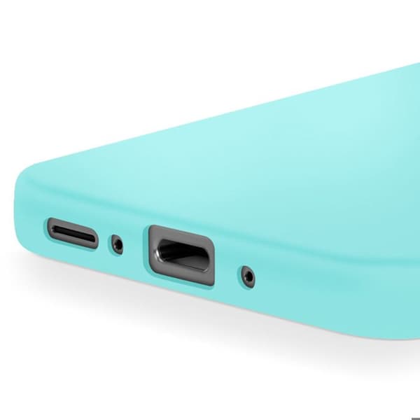 Coque Soft-Touch til Galaxy A37 i Semi-hård Antiskrid Silikone Turquoise Blå