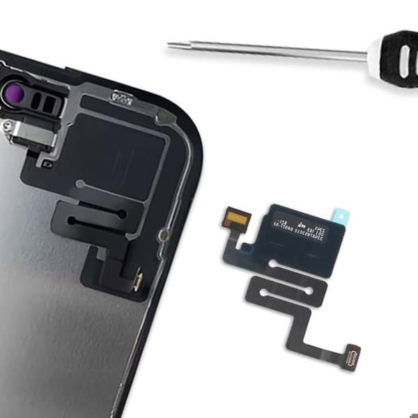 Napp för närhetssensor till iPhone 16 Ersättningsdel Svart Svart
