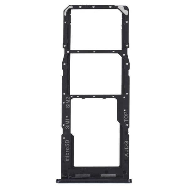 Erstatnings SIM-kort skuffe - Samsung Galaxy A04s - Sort - Dual Nano SIM + Micro-SD Svart