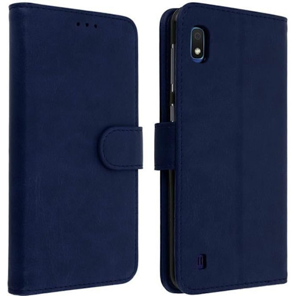 Cover til Samsung Galaxy A10 Wallet Case Stand Stand Midnight Blue Midnattsblå