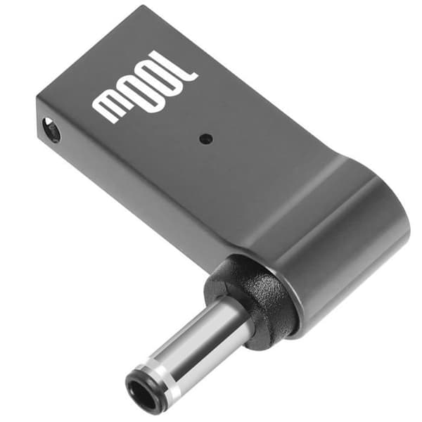 USB-C-lataussovitin - AVIZAR - 197478-ADA-100W - 100W - DC 3,0 x 1,0 mm - Taskumuotoilu Grå