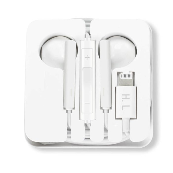 Hörlurar - Apple - Lightning - In-ear - Handsfree-kit - Integrerad fjärrkontroll Vit