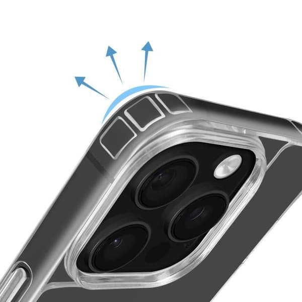 Coque - AVIZAR - iPhone 16 Pro - Silikon Stötsäker - Flätad Snodd - Transparent Transparent