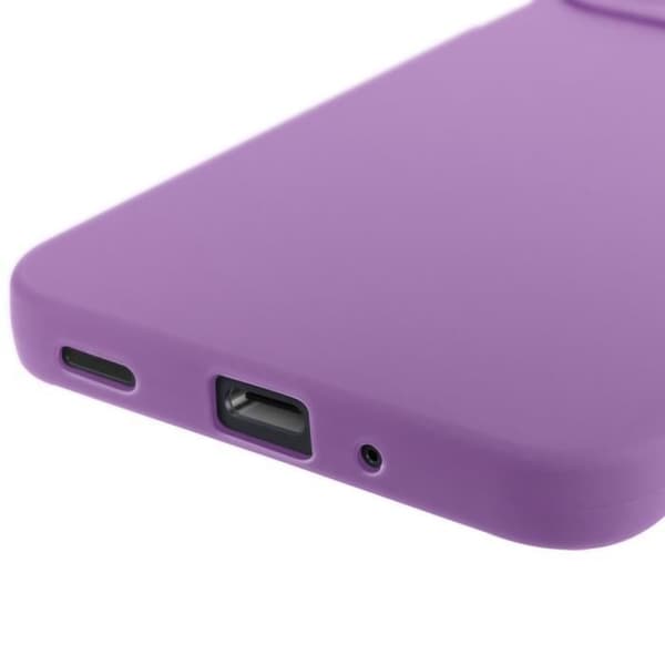 Coque för Samsung Galaxy A16 Silikon Matt Kamera Skyddad Lila Lila