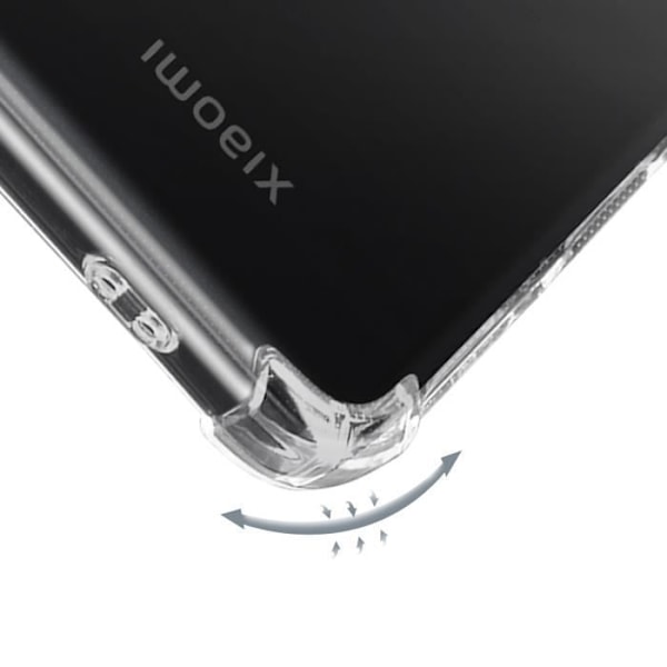 Skydd för Xiaomi 14T Pro Stötabsorberande Flexibel Förstärkta Kanter Transparent Transparent