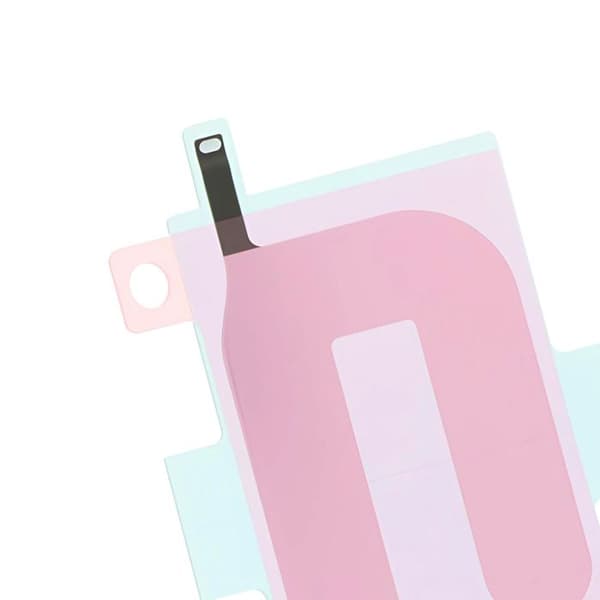Adhesivbatteri för iPhone 16 Plus Stabil genomskinlig fäste Vit