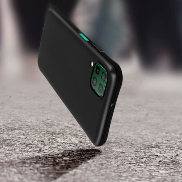 Coque - ILMOITA - Huawei P40 Lite - Joustava silikonigeeli - Vahvistetut kulmat - Ultrakevyt Svart