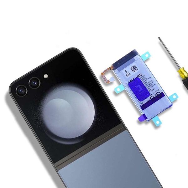 Internt huvudbatteri för Galaxy Z Flip 5 971mAh Original EB-BF731ABY Svart