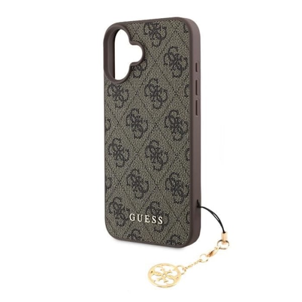 Bakcover för iPhone 16 Tryckt 4G Guess Brun kastanj