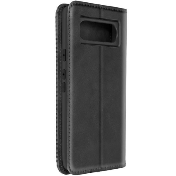 Etui til Google Pixel 8 - AVIZAR - Geo Black Collection - Pungbetræk - Skakternet mønster Svart