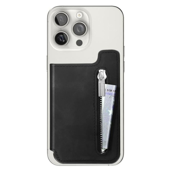 Lompakko - 4SMARTS - MagSafe - RFID-suojaus - Magneettikiinnitys - Musta Svart