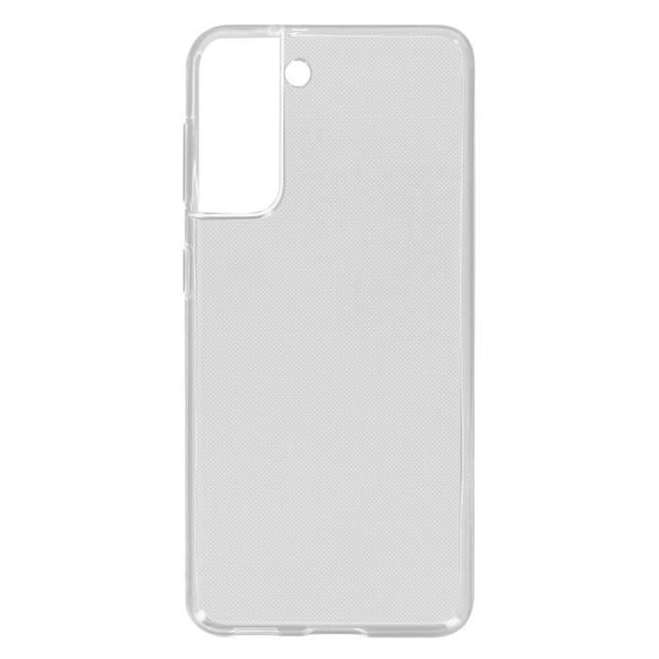 Kotelo - AKASHI - Samsung Galaxy S21 Plus - Silikonigeeli - Ohut ja kevyt - Läpinäkyvä valkoinen Vit