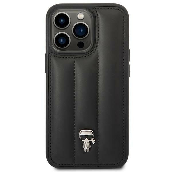 Karl Lagerfeld Puffy Ikonik Pin-etui til iPhone 14 Pro (sort) - 3666339077730