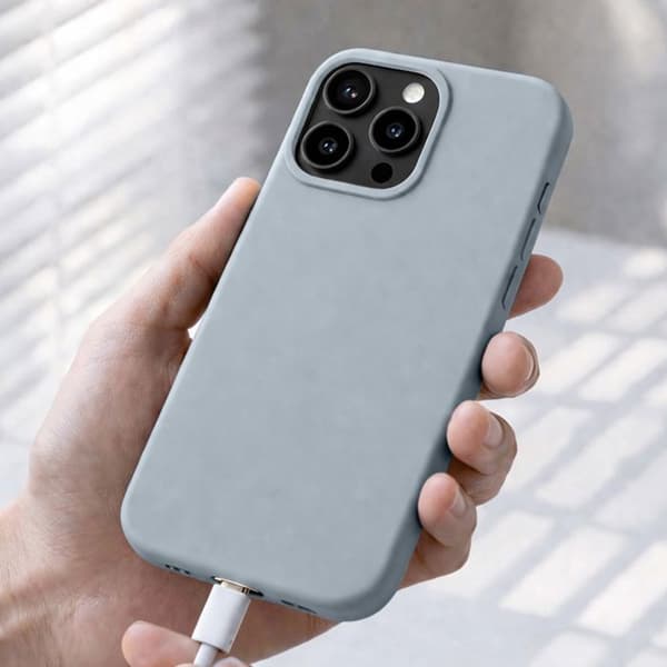 iPhone 16 Pro Max -kotelo, äärimmäinen iskunkestävyys, ShockSpread ECO -premium-suunnittelu, Rhinoshield, harmaa Grå