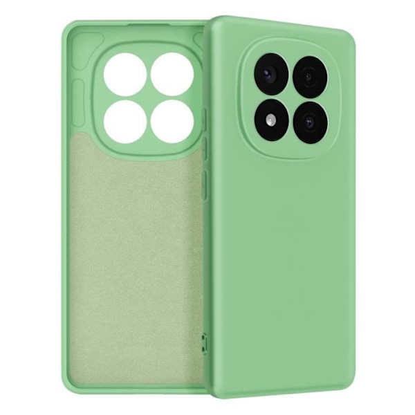 Coque för Xiaomi Redmi Note 14 Pro och 14 Pro Plus Silikon Soft-Touch Ljusgrön Grön