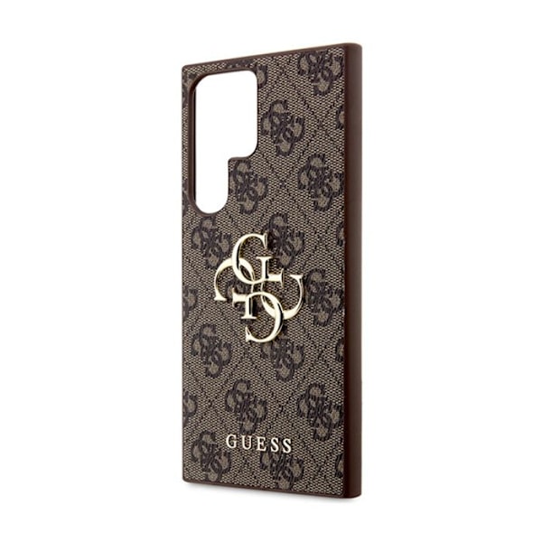 Guess 4G Big Metal Logo - Fodral till Samsung Galaxy S24 Ultra (Brun)