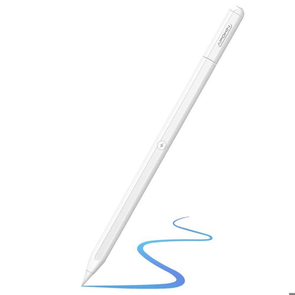 Bluetooth stylus - APOKIN - iPad Pro - Ultra let - Batteritid 8h - Magnetisk Vit