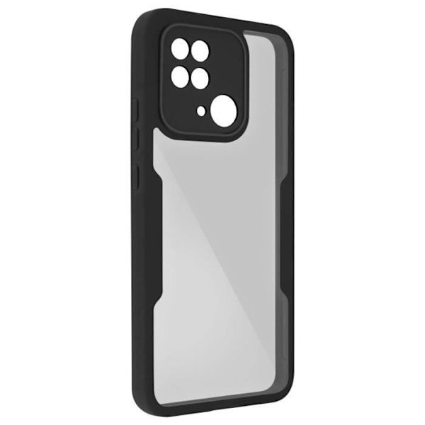 Xiaomi Redmi 10C kotelo - AVIZAR - Pleksilasi takaosa - Polymeerietuosa - Musta ääriviiva Svart