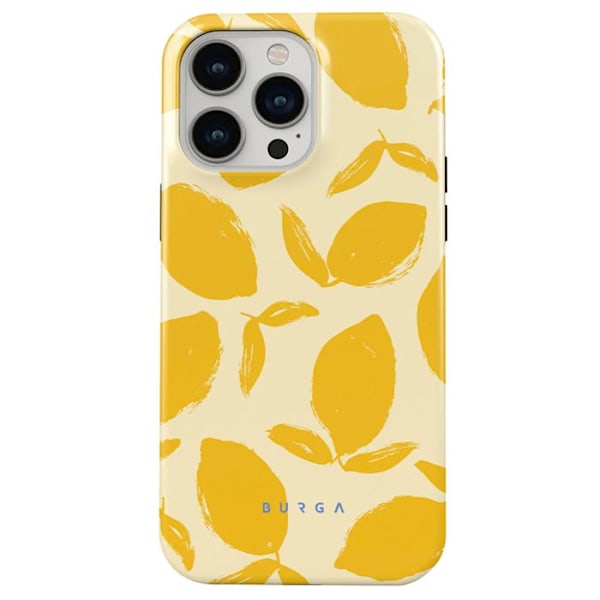 Coque til iPhone 13 Pro Elegant Mønster Citrontærte Burga Gul Gul