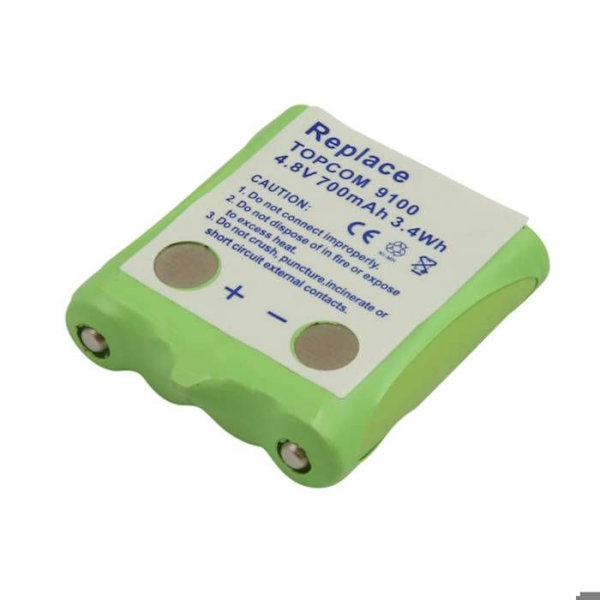 Ersättningsbatteri för Topcom 9100 4,8V 700mAh NiMH
