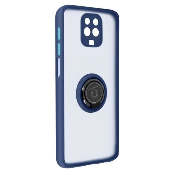Coque - Xiaomi - Redmi Note 9 Pro Max / 9 Pro / 9S - Metallring - Stöttålig - Mjuk Blå