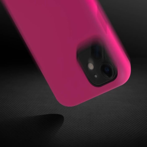 iPhone 11 etui Silikone Semi-stiv mat blød berøringsfinish Fuchsia