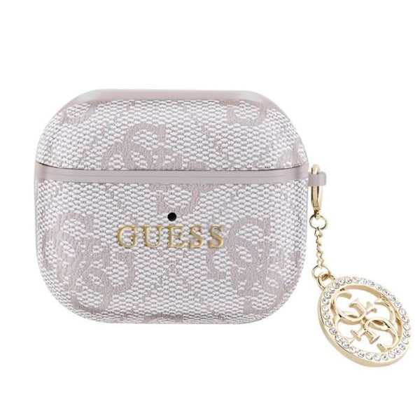 Fodral för AirPods 3 med Elegant Charm Design Guess Rosa Puder Rosa
