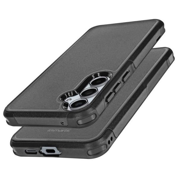 Fodral till Samsung Galaxy A55 - 4SMARTS - Defend - Flerlager - Anti-fall - Snygg design - Svart Svart