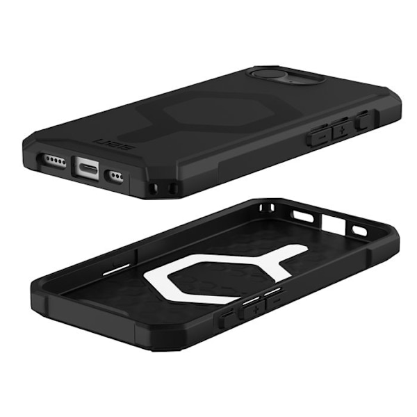 Coque för iPhone 16e Honungscomb Translucent Essential Armor UAG Svart Svart