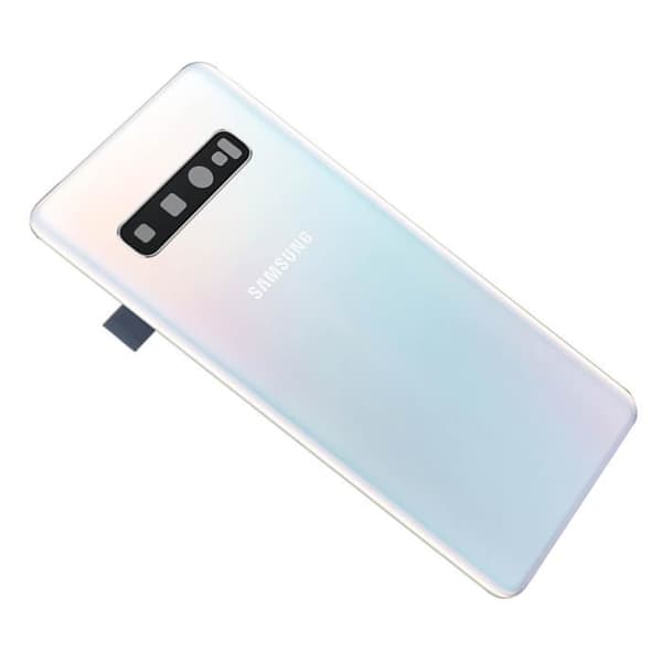 BatteriCache - Samsung - Galaxy S10 - Original - Vit - Bakre panel Vit