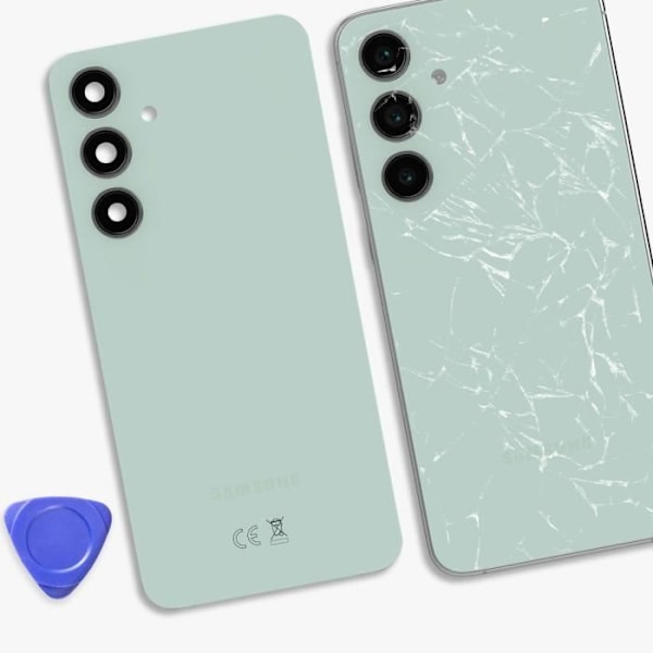 Baksida för Samsung Galaxy S24 FE Originalt Service Pack Samsung Grön Grön