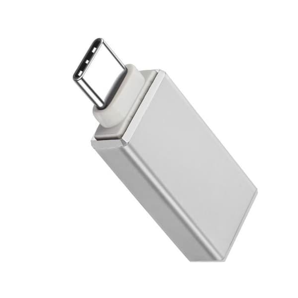 OTG USB-adapter - Hun til USB-C - Sølv - Dataoverførsel - Kompakt