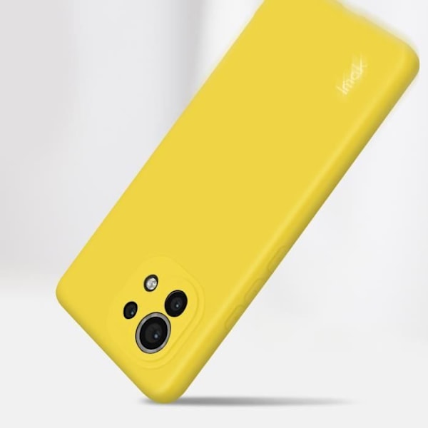 Skyddslock - Imak - Xiaomi Mi 11 - Flexibelt silikongel - Gul - Ultra-tunn Gul
