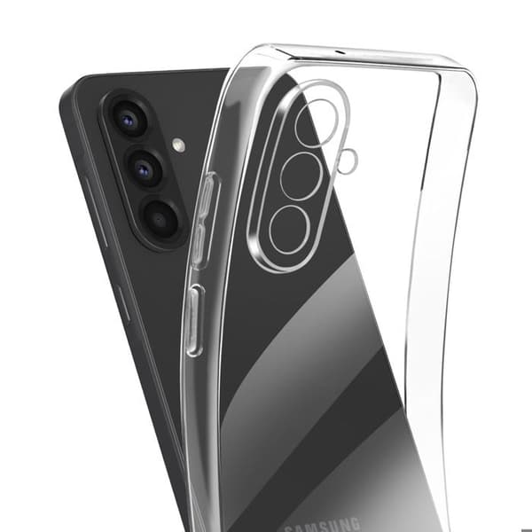 Samsung Galaxy A57 - Transparent silikonebeskyttelse Vit