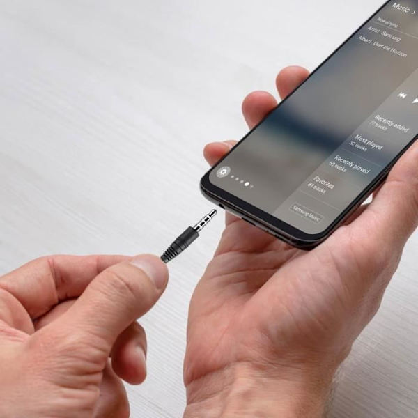 Kablet hovedtelefonstik 3,5 mm kontrolknapper Samsung Stereo In-Ear Sort