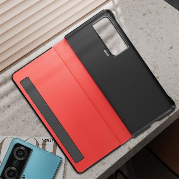 Folio Case for Honor Magic Vs 5G - AVIZAR - Punainen - Kääntyvä magneettinen sulku Röd