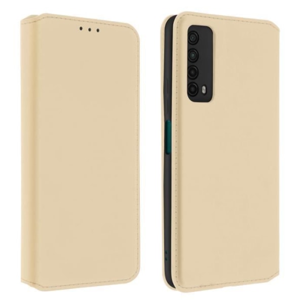 Huawei P smart 2021 Etui Folio Pungholder Funktion Gul Guld Gult guld