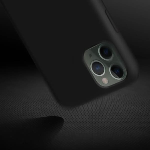 Coque iPhone 11 Pro Max - Apple - Semi-rigid - Stødabsorberende - Kradsikker - Soft Touch Svart