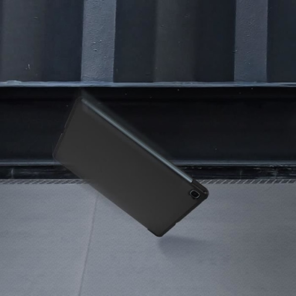 Etui - AVIZAR - Samsung Galaxy Tab S6 Lite - Øko-læder - Videostander - Slankt Design Sort Svart