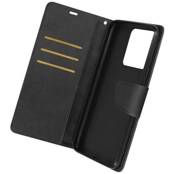 AVIZAR Wallet Cover til Xiaomi Redmi Note 12 - Sort - Video Support Svart