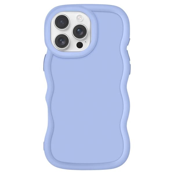 Coque til iPhone 16 Pro Max - Candy - Lavendel - Stødabsorberende Silikone - Moderne Design - Mat Finish Lila