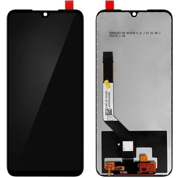 LCD-skærm - Xiaomi - Redmi Note 7 - Udskiftning - Sort - 100% Funktionel Svart